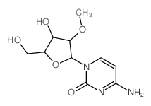 1-(2-O-Methyl-beta-D-arabinofuranosyl)cytosine structure