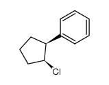 cis-2-phenylcyclopentyl chloride Structure