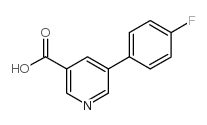5-(4-Fluorophenyl)nicotinic acid Structure