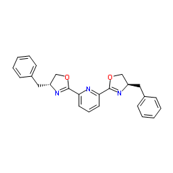 2,6-双[(4R)-苄基-2-恶唑啉-2-基]吡啶结构式
