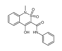 4-HYDROXY-1-METHYL-2,2-DIOXO-N-PHENYL-1,2-DIHYDRO-2LAMBDA6,1-BENZOTHIAZINE-3-CARBOXAMIDE结构式