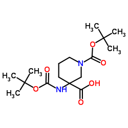 1,3-Piperidinedicarboxylicacid,3-[[(1,1-dimethylethoxy)carbonyl]amino]-,1-(1,1-dimethylethyl)ester(9CI) picture