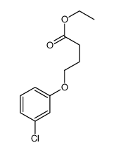 4-(3-CHLORO-PHENOXY)-BUTYRIC ACID ETHYL ESTER Structure
