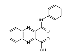 3-phenylcarbamoyl-quinoxaline-2-carboxylic acid Structure