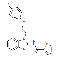 N-{1-[2-(4-BROMOPHENOXY)ETHYL]-1H-BENZIMIDAZOL-2-YL}THIOPHENE-2-CARBOXAMIDE Structure