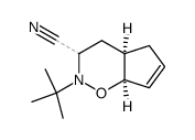 Cyclopenta[e]-[1,2]-oxazine, 3,4,4a,7a(2H,5H)-tetrahydro-2-(t-butyl)-3-cyano- Structure