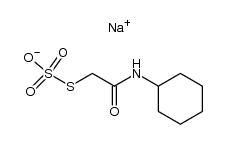 Na-cyclohexylcarbamoylmethylthiosulfat Structure