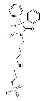 Thiosulfuric acid hydrogen S-[2-[[4-(4,4-diphenyl-2,5-dioxo-1-imidazolidinyl)butyl]amino]ethyl] ester结构式