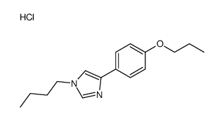 1-butyl-4-(4-propoxyphenyl)imidazole,hydrochloride Structure