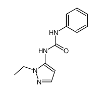 1-(2-ethyl-2H-pyrazol-3-yl)-3-phenyl-urea Structure