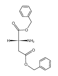 D-Aspartic acid, bis(phenylmethyl) ester structure