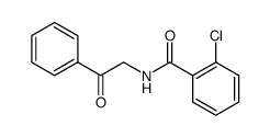2-chloro-benzoic acid phenacylamide Structure
