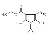 1-环丙基-4-甲酰基-2,5-二甲基-1H-吡咯-3-羧酸乙酯图片