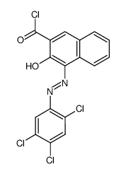 3-Hydroxy-4-(2,4,5-trichloro-phenylazo)-naphthalene-2-carbonyl chloride Structure