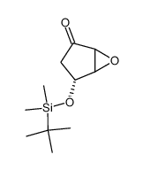 (4R)-tert-butyldimethylsilyloxy-2,3-epoxycyclopentanone Structure