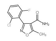 3-(2-chloro-6-fluorophenyl)-5-methyl-1,2-oxazole-4-carboxamide Structure