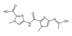 4-(4-ACETAMIDO-1-METHYL-1H-IMIDAZOLE-2-CARBOXAMIDO)-1-METHYL-1H-IMIDAZOLE-2-CARBOXYLIC ACID结构式