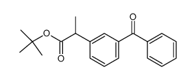 2-(3-benzoylphenyl)propionic acid tert-butyl ester Structure