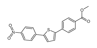 methyl 4-[5-(4-nitrophenyl)thiophen-2-yl]benzoate Structure