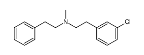 3-Chloro-N-methyl-N-(2-phenylethyl)benzeneethanamine结构式