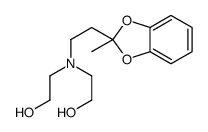 2-[2-hydroxyethyl-[2-(2-methyl-1,3-benzodioxol-2-yl)ethyl]amino]ethanol Structure