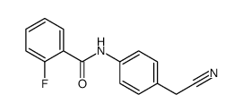 Benzamide, N-[4-(cyanomethyl)phenyl]-2-fluoro- (9CI) Structure