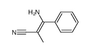 3-amino-2-methyl-3-phenyl-acrylonitrile结构式