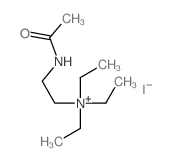 2-[(Acetamidoethyl)triethyl]ammonium iodide structure