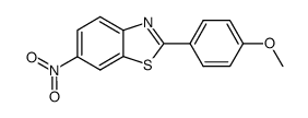2-(4-methoxyphenyl)-6-nitrobenzothiazole结构式