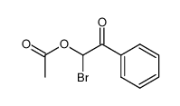 1-bromo-2-oxo-2-phenylethyl acetate结构式