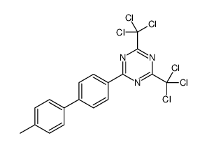 2-[4-(4-methylphenyl)phenyl]-4,6-bis(trichloromethyl)-1,3,5-triazine结构式