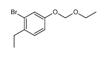 2-bromo-4-(ethoxymethoxy)-1-ethylbenzene Structure
