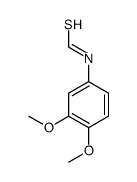 Methanethioamide, N-(3,4-dimethoxyphenyl)- (9CI) structure