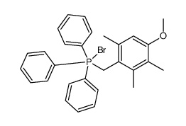 (4-Methoxy-2,3,6-trimethylbenzyl)-triphenylphosphonium Bromide Structure