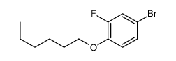 4-bromo-2-fluoro-1-hexoxybenzene Structure