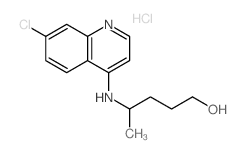 1-Pentanol,4-[(7-chloro-4-quinolinyl)amino]-, hydrochloride (1:1) Structure