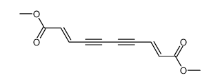 (2E,8E)-2,8-Decadiene-4,6-diynedioic acid dimethyl ester结构式