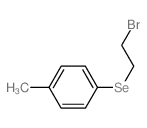 1-(2-bromoethylselanyl)-4-methyl-benzene structure