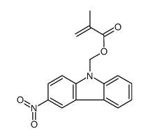 (3-nitrocarbazol-9-yl)methyl 2-methylprop-2-enoate Structure