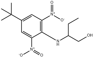 2-[[4-(1,1-Dimethylethyl)-2,6-dinitrophenyl]amino]-1-butanol结构式
