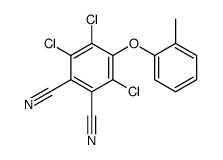 3,4,6-trichloro-5-(2-methylphenoxy)benzene-1,2-dicarbonitrile结构式