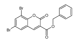 benzyl 6,8-dibromo-2-oxochromene-3-carboxylate Structure