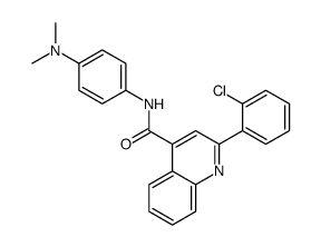 2-(2-chlorophenyl)-N-[4-(dimethylamino)phenyl]quinoline-4-carboxamide Structure