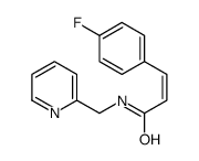 (E)-3-(4-fluorophenyl)-N-(pyridin-2-ylmethyl)prop-2-enamide Structure