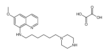 6-methoxy-N-(6-piperazin-1-ylhexyl)quinolin-8-amine,oxalic acid结构式