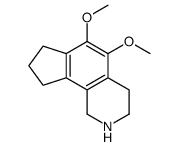 5,6-dimethoxy-2,3,4,7,8,9-hexahydro-1H-cyclopenta[h]isoquinoline结构式