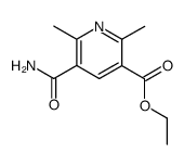 5-carbamoyl-2,6-dimethyl-nicotinic acid ethyl ester结构式