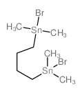 bromo-[4-(bromo-dimethyl-stannyl)butyl]-dimethyl-stannane structure