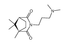 (+-)-3-(3-dimethylamino-propyl)-1,8,8-trimethyl-3-aza-bicyclo[3.2.1]octane-2,4-dione Structure