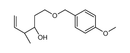 (3R,4S)-1-[(4-methoxyphenyl)methoxy]-4-methylhex-5-en-3-ol结构式